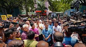 Ravi Choudhary/PTI : Aam Aadmi Party accused of receiving Rs 7 crore foreign funds.