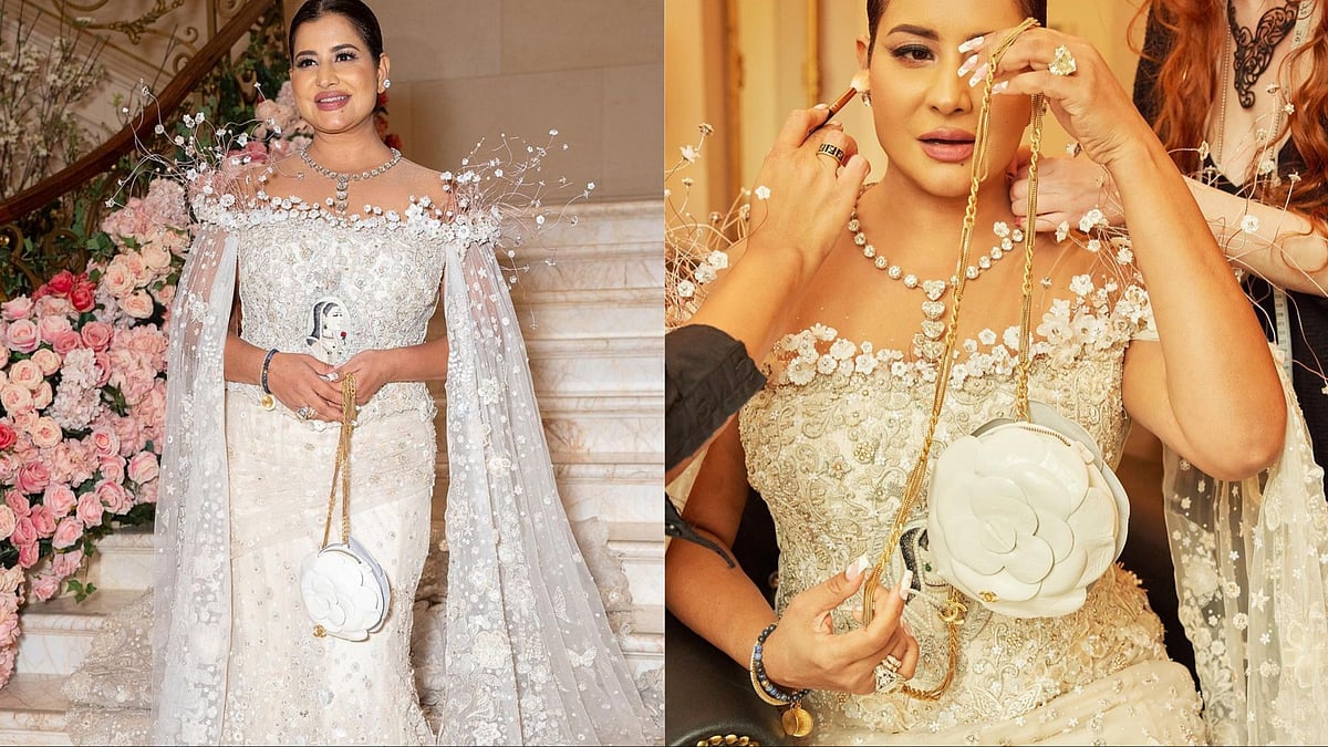 Instagram : Sudha Reddy in a custom Tarun Tahiliani at Met Gala 2024