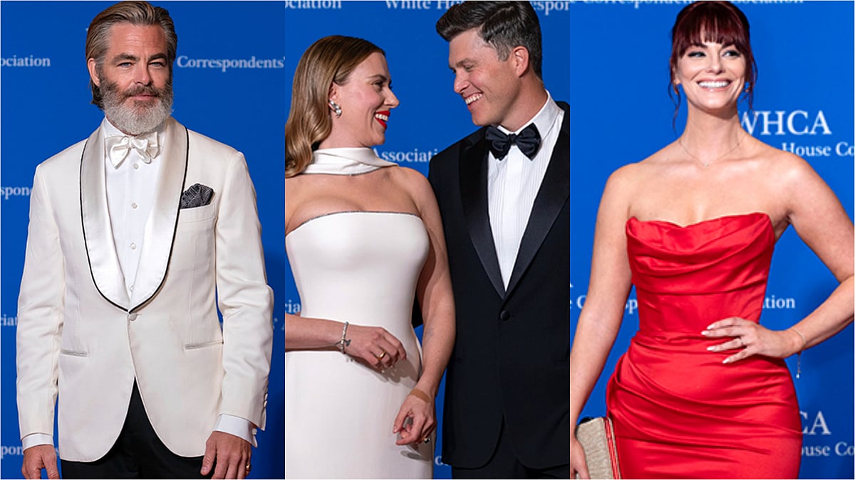 Chris Pine, Scarlett Johansson, Colin Jost, Melanie Zanona - Jose Luis Magana