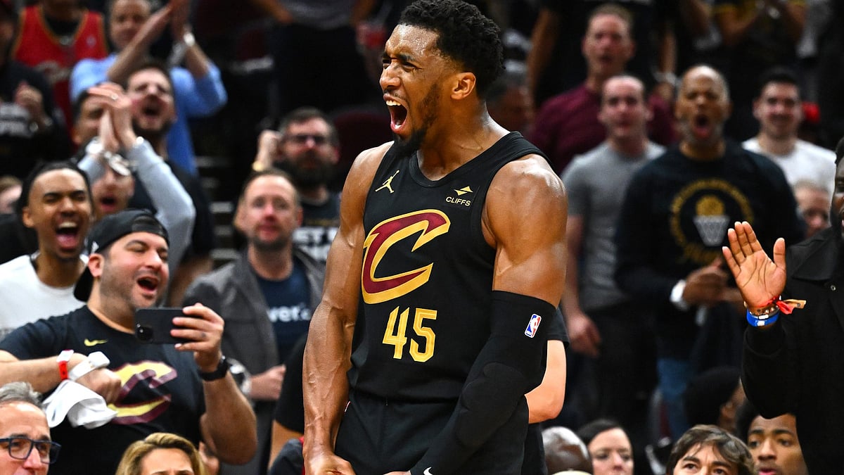 Donovan Mitchell scored 39 points to lead the Cleveland Cavaliers to a 106-94 win over the Orlando Magic in Game 7 of an Eastern Conference first-round play-off series.
