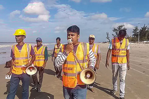 Preparations for landfall of Cyclone Remal