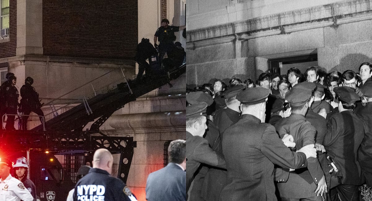 Columbia University Protests| Pro-Palestine Today, Against Racism and Vietnam War 56 Years Ago - AP