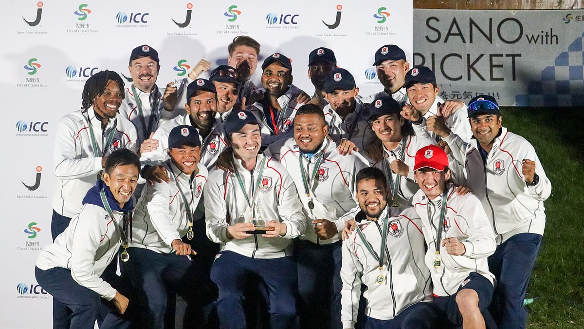 File photo of the Japan national cricket team. - Japan Cricket Association website