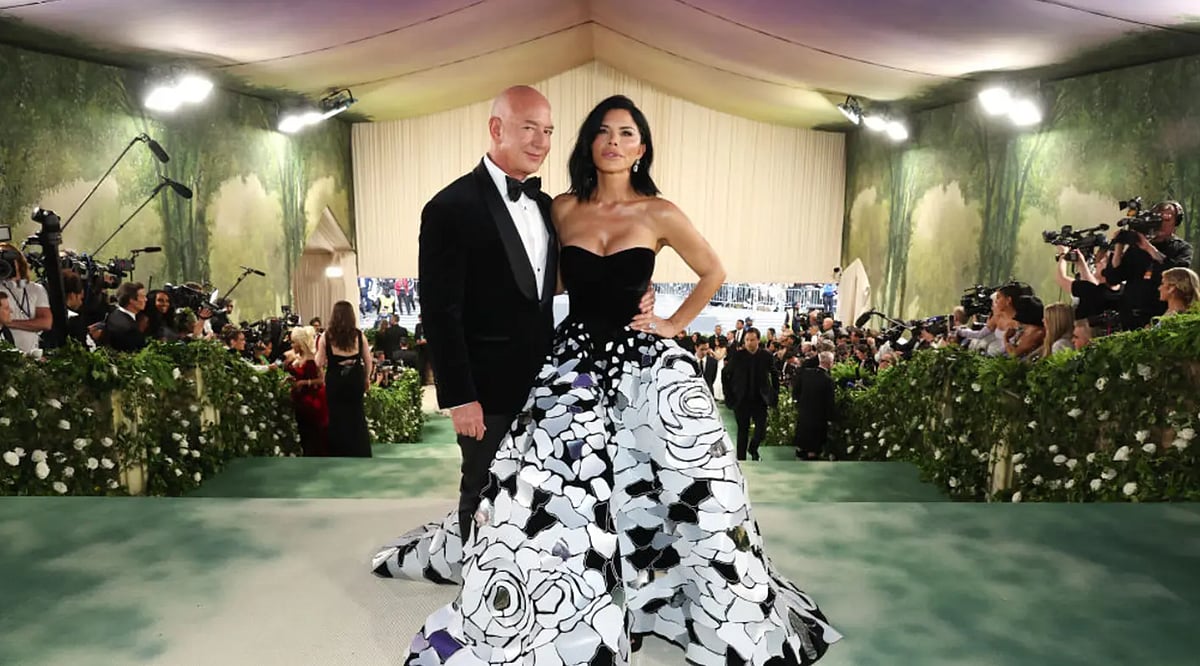 Kevin Mazur for The Met Museum/Vogue : Jeff Bezos and Lauren Sanchez