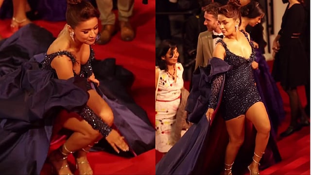 Cannes 2024: Avneet Kaur Dazzles In A Sparkly Blue Ensemble For Her Red Carpet Appearance