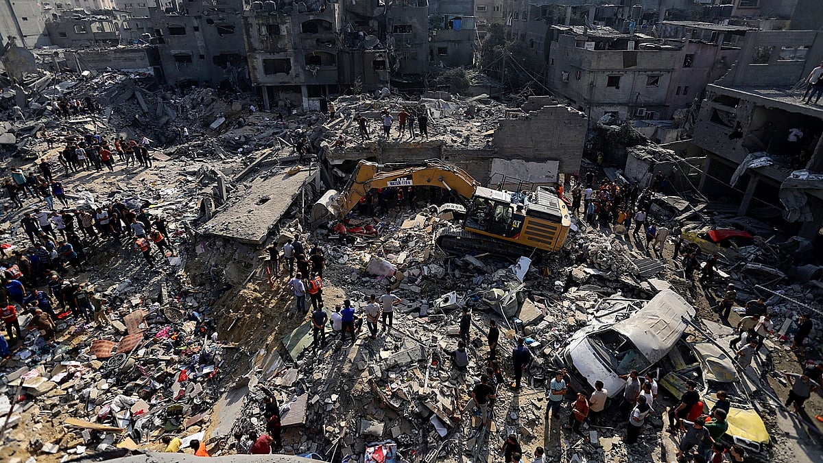 Destruction caused by Israeli bombings in Gaza | - AP