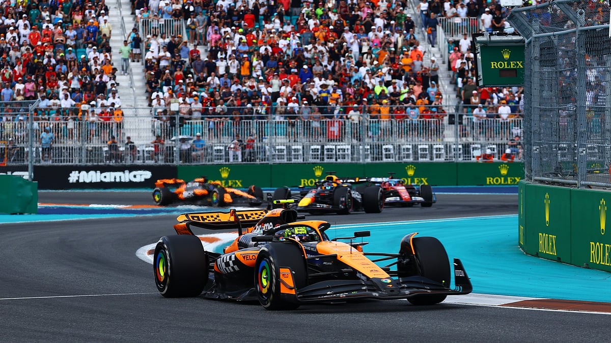 Lando Norris capitalised with a timely pit stop behind the safety car following a crash between Kevin Magnussen and Logan Sargeant, who was unable to finish the race.
