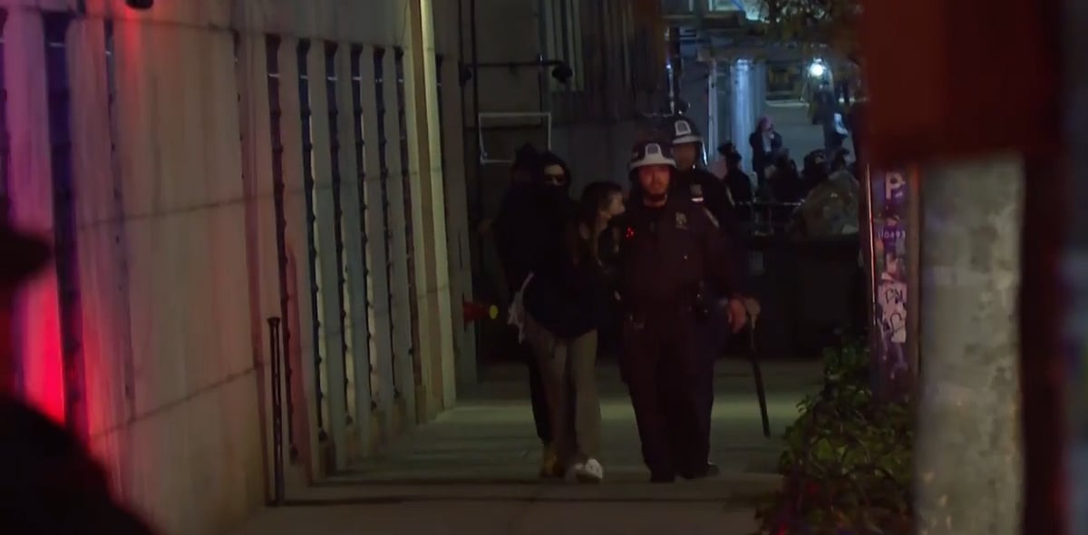 Police Clear Pro-Palestinian Protesters From Columbia University  - AP