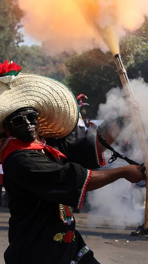 Enactment of Battle of Puebla