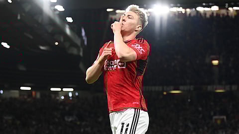 Manchester United's Rasmus Hojlund