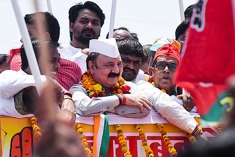 Kishori Lal Sharma nomination rally in Amethi