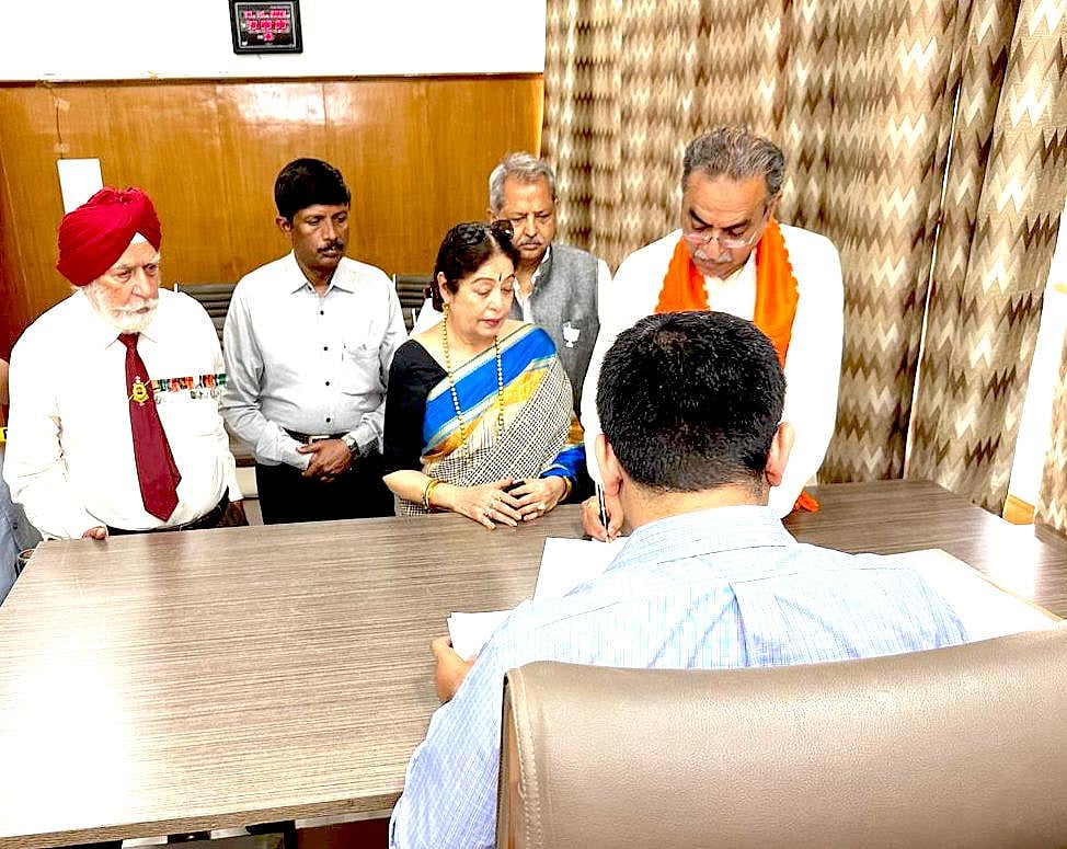 X/@SanjayTandonBJP : Sanjay Tandon files his nomination papers