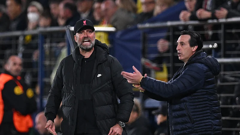 Unai Emery (r), Jurgen Klopp