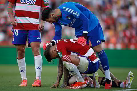Granada's goalkeeper Augusto Batalla