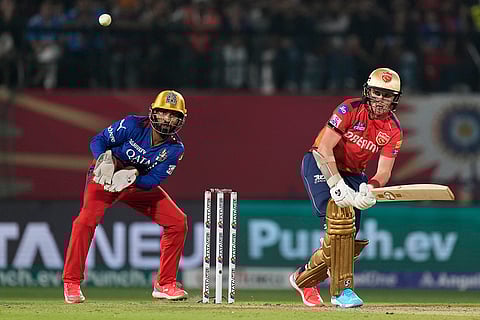Sam Curran bats against RCB
