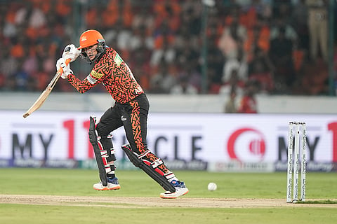 IPL 2024: Abhishek Sharma plays a shot