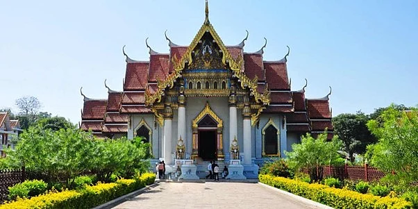 Wat Thai Temple, a serene and majestic religious site in Kushinagar, a small district near Gorakhpur