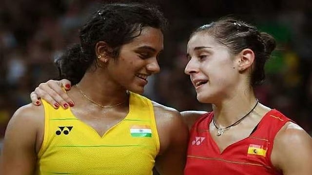 File : Carolina Marin had defeated PV Sindhu in a thrilling Rio Olympics 2016 final to clinch gold medal.