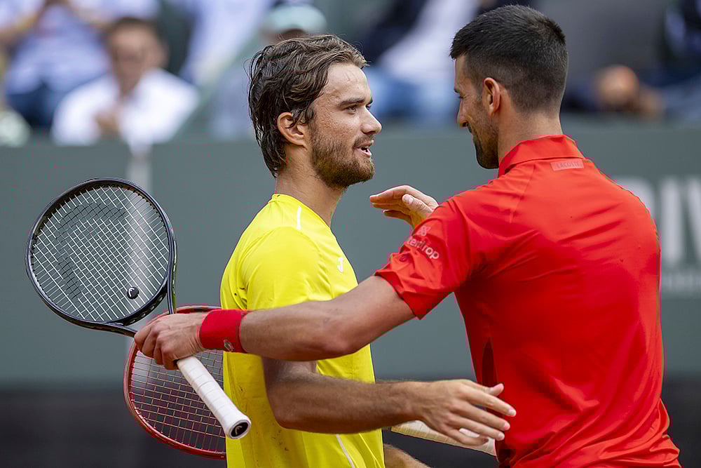 | Photo: Martial Trezzini/Keystone via AP : Geneva Open: Novak Djokovic vs Tomas Machac