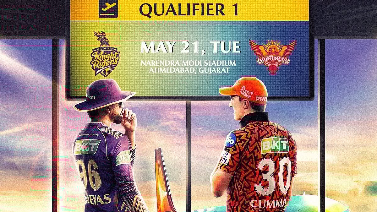 It's KKR vs SRH in Qualifier 1 on Tuesday - X/@IPL