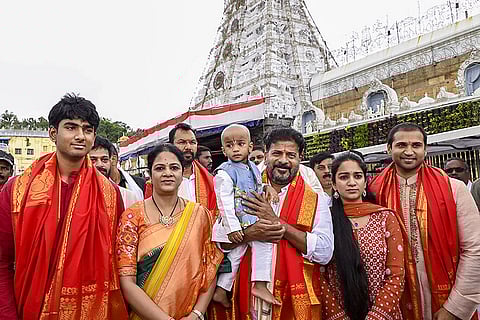 Revanth Reddy in Tirupati
