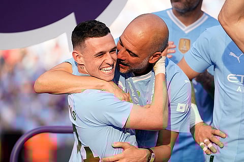 Manchester City's head coach Pep Guardiola