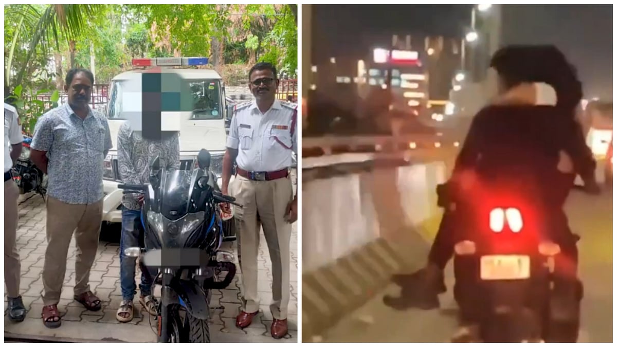 X/@blrcitytraffic : The incident is said to have taken place on May 17 on the Bangalore International Airport road