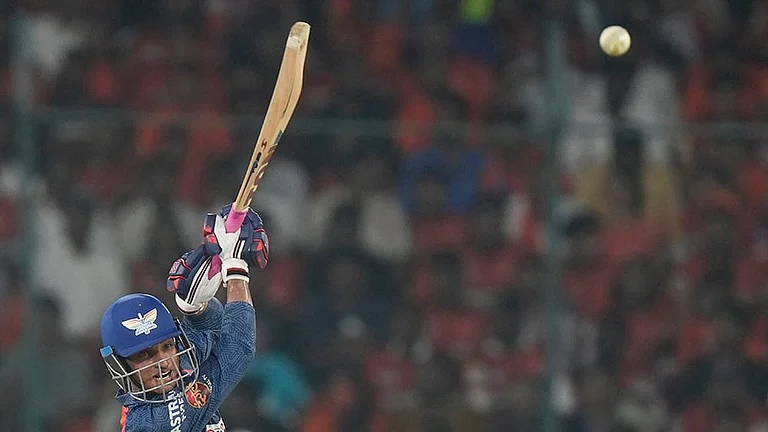 LSGs' Ayush Badoni. - Photo: AP/Mahesh Kumar A.