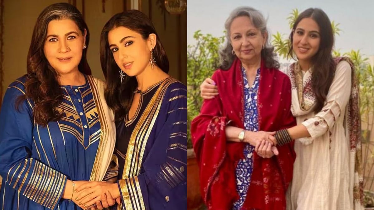 Google : Sara Ali Khan with Amrita Singh and Sharmila Tagore