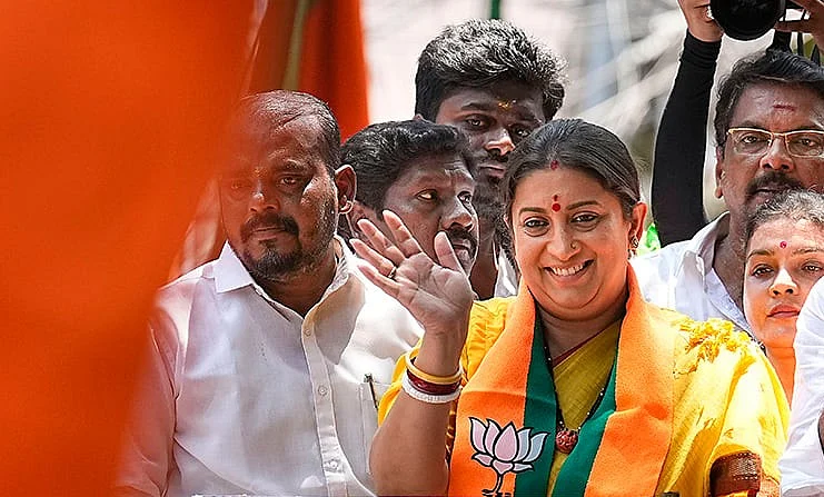 Smriti Irani campaigns in Chennai