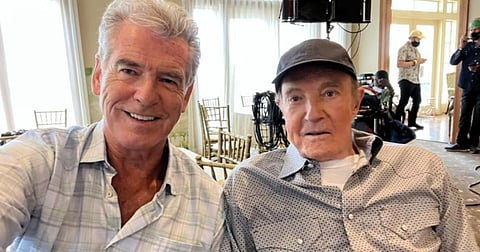 Pierce Brosnan And James Caan In A Still From ‘Fast Charlie’