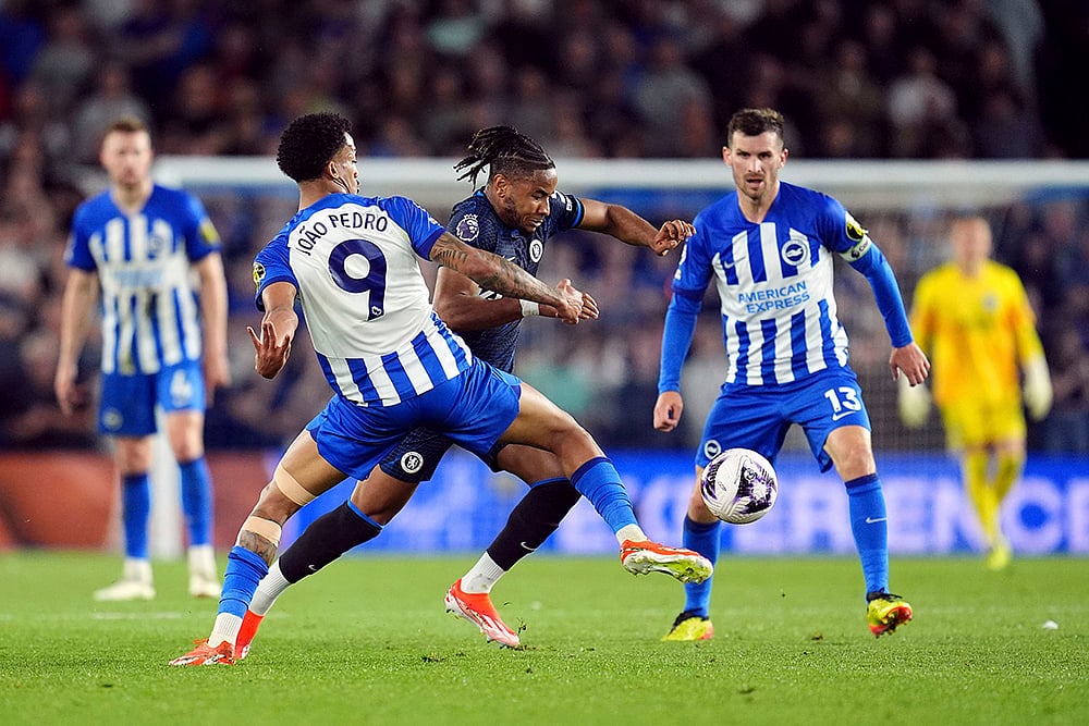 | Photo: Adam Davy/PA via AP : EPL 2023-24: Brighton and Hove Albion and FC Chelsea