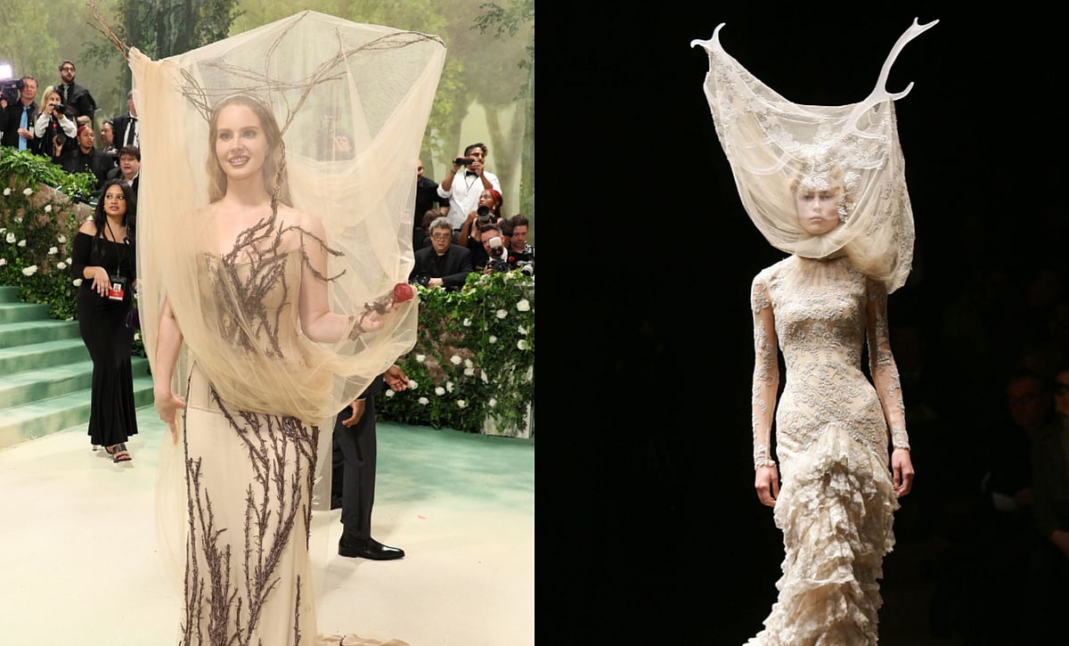 Getty Images : Lana Del Rey Pays Tribute To Iconic 2007 Runway Look At The Met Gala