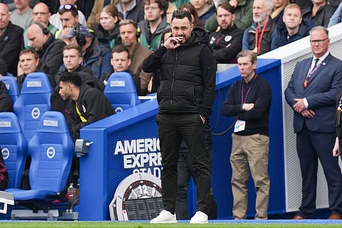 Brighton and Hove Albion manager Roberto De Zerbi