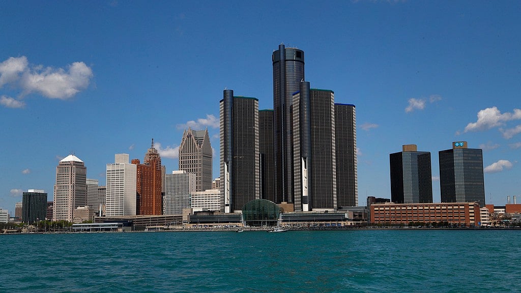 AP : The Detroit skyline is seen, May 12, 2020, in Detroit.