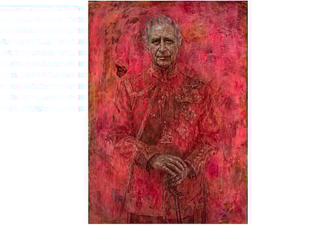 Jonathan Yeo's oil on canvas portrait of Britain's King Charles III