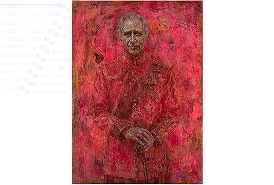 King Charles III Unveils His First Official Portrait Since Coronation; People Think It's "Disturbing"