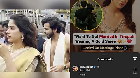 Janhvi Kapoor's Reaction to Wedding Rumours