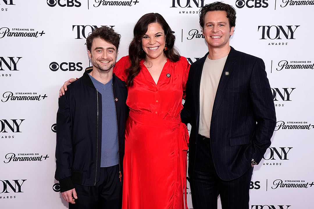 Daniel Radcliffe, Lindsay Mendez & Jonathan Groff