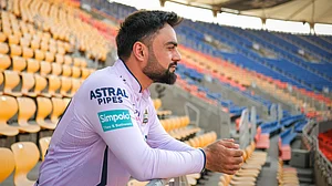 X/@Gujarat_Titans : Gujarat Titans' Rashid Khan