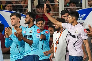 Photo: PTI/Kamal Kishore : Gujarat Titans captain Shubman Gill