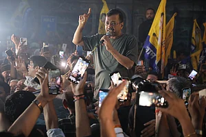 Suresh K Pandey/Outlook : Delhi Chief Minister Arvind Kejriwal