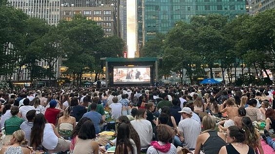 Bryant Park movie screening - Pinterest