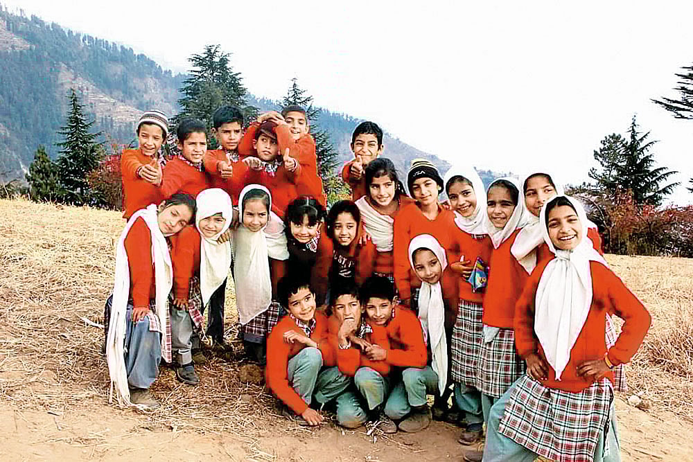 Photo: Swati Subhedar : Class of 2017: Students studying in Class 2 at a remote school in Breswana, Jammu