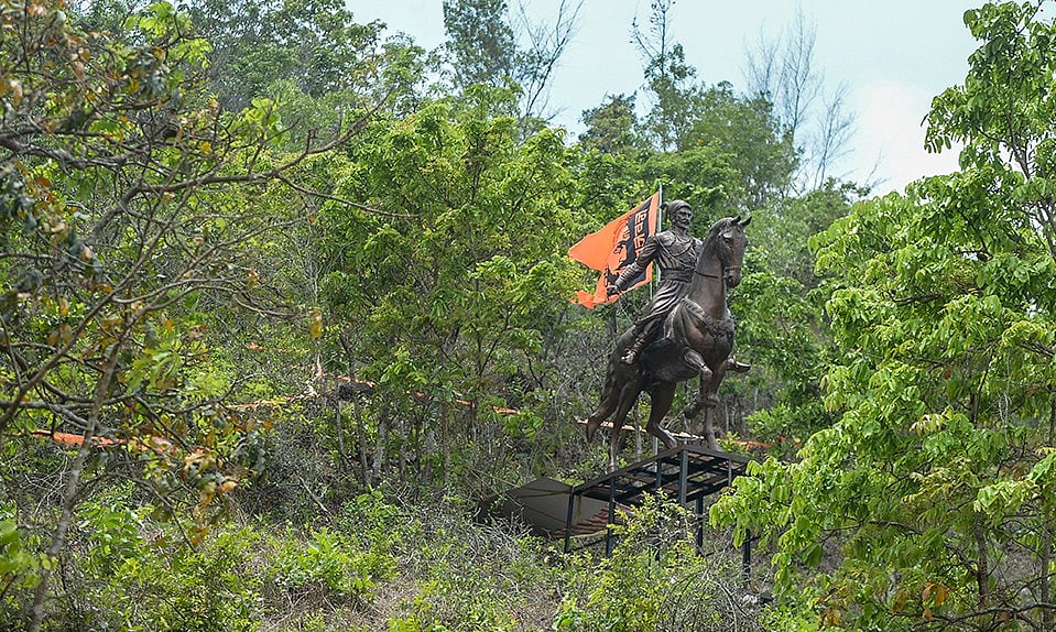 Shivaji statue in Sao Jose de Areal, south Goa. - Vikram Sharma/Outlook                    