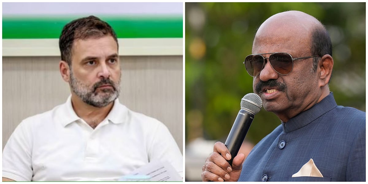 PTI : Congress MP Rahul Gandhi (L) and West Bengal Governor CV Ananda Bose (R) |