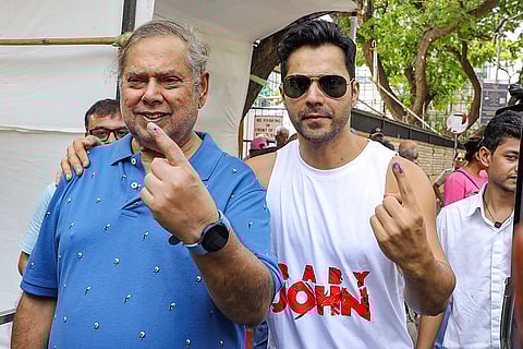 Varun Dhawan and David Dhawan votes for 5th phase