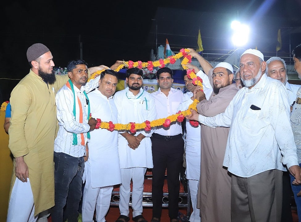 Chaitar Vasava Socials : Chaitar Vasava (fourth from left)