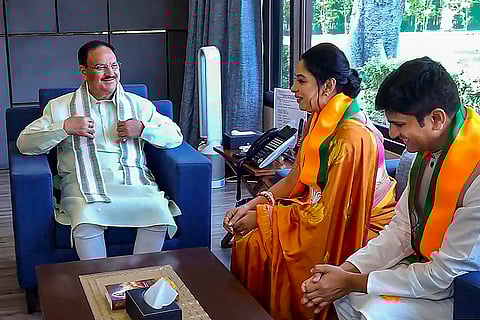 Rupali Ganguly, Ameya Joshi joins BJP