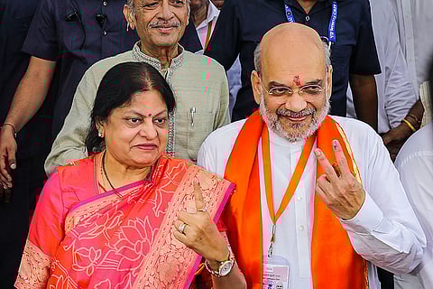 Amit Shah votes for 3rd phase